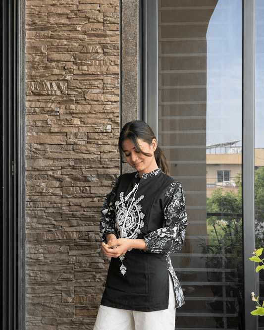 RAGINI EMBROIDERED SHORT KURTI