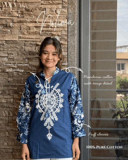 NEELIMA EMBROIDERED SHORT KURTI