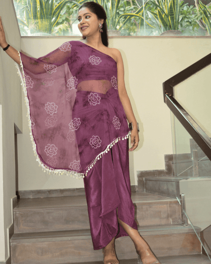 Rang-e-Bandhani: Gulnaar Drape Co-ord Set