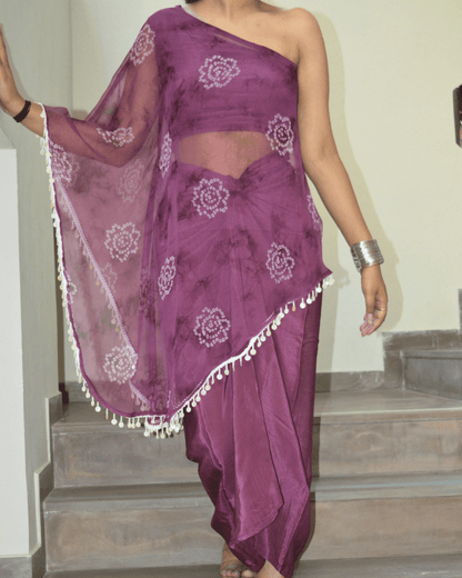 Rang-e-Bandhani: Gulnaar Drape Co-ord Set