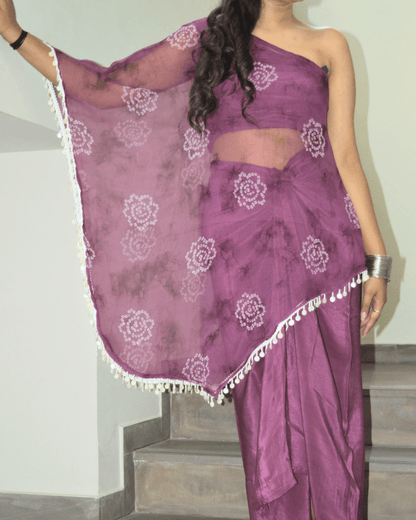 Rang-e-Bandhani: Gulnaar Drape Co-ord Set