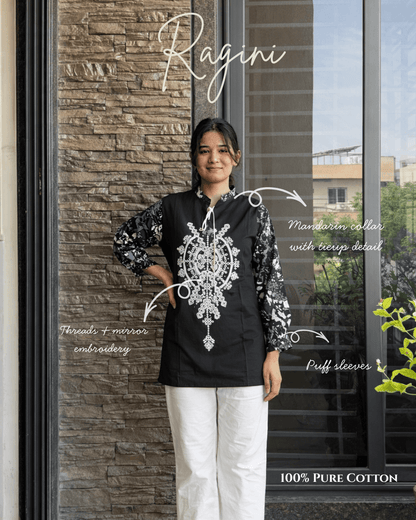 RAGINI EMBROIDERED SHORT KURTI