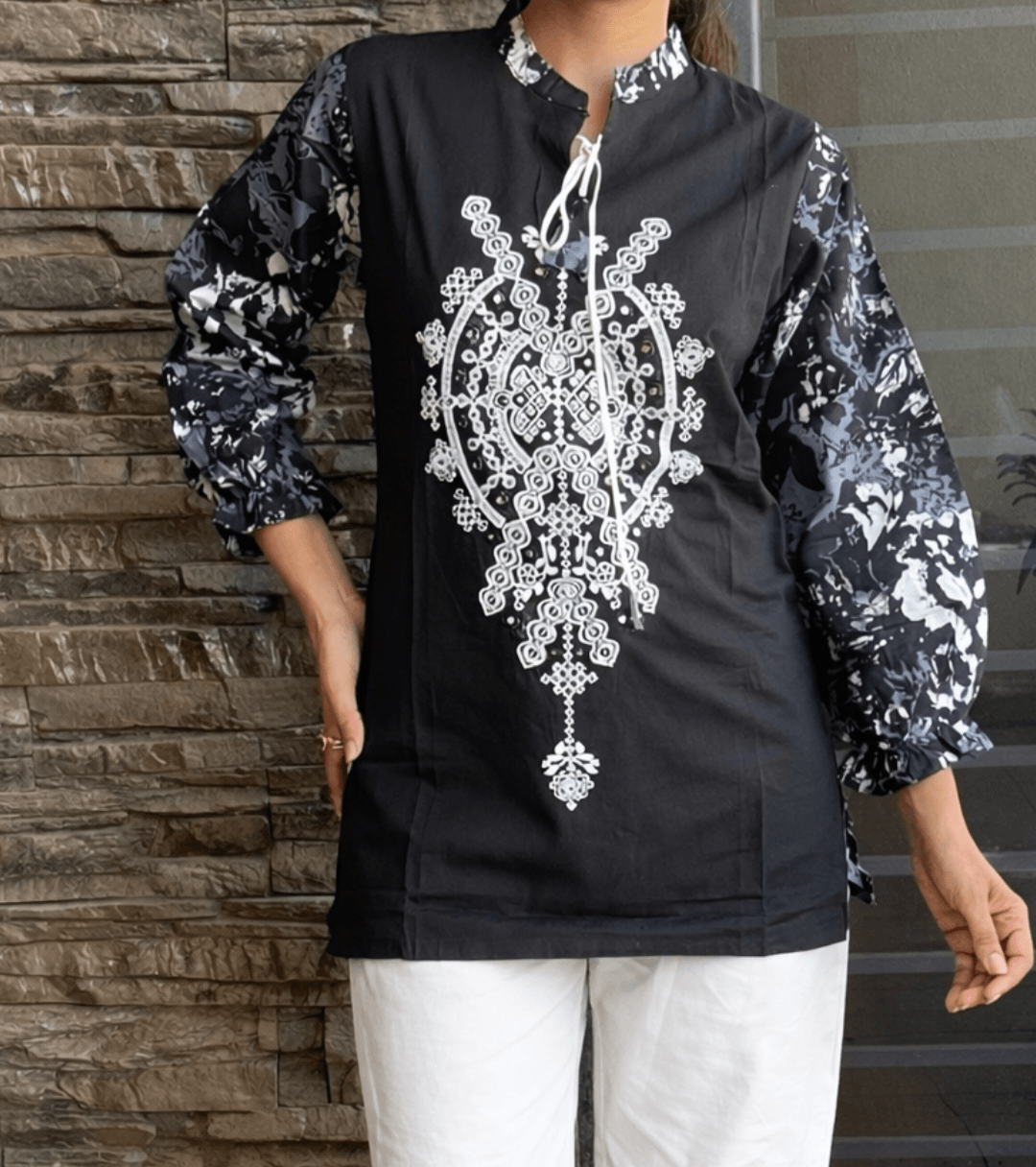 RAGINI EMBROIDERED SHORT KURTI