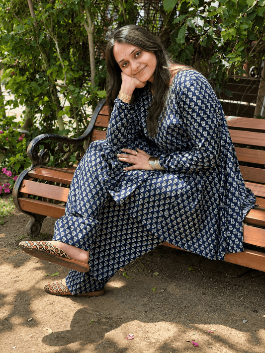 BLUEBERRY FARSI SALWAR SET