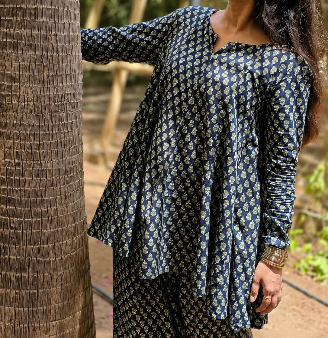 BLUEBERRY FARSI SALWAR SET