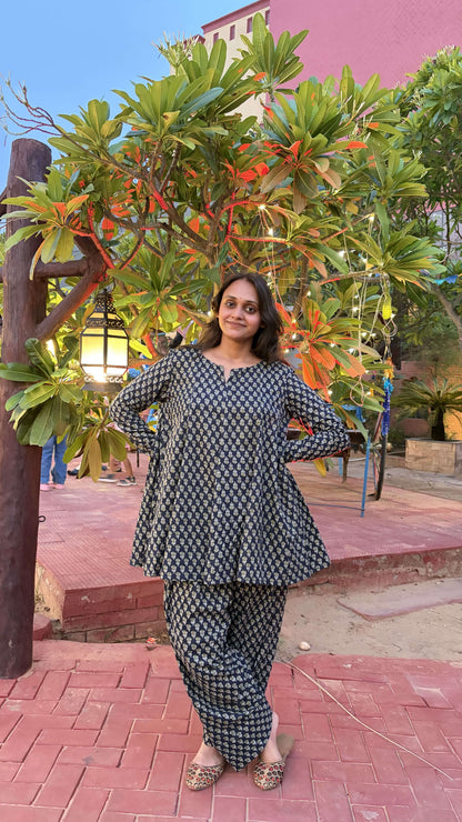 BLUEBERRY FARSI SALWAR SET