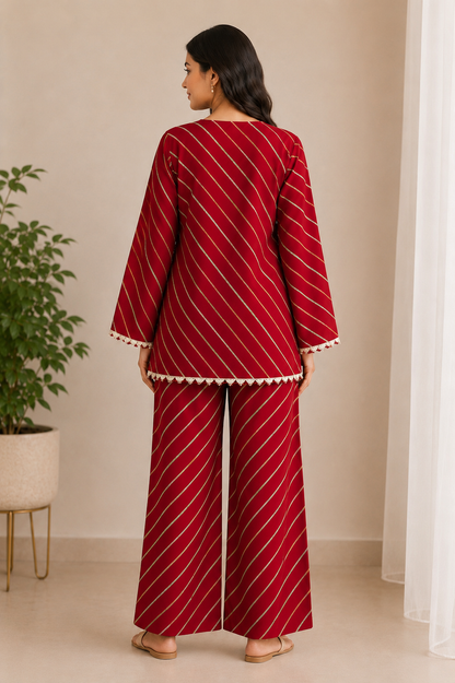 LAL LEHERIYA COORD SET