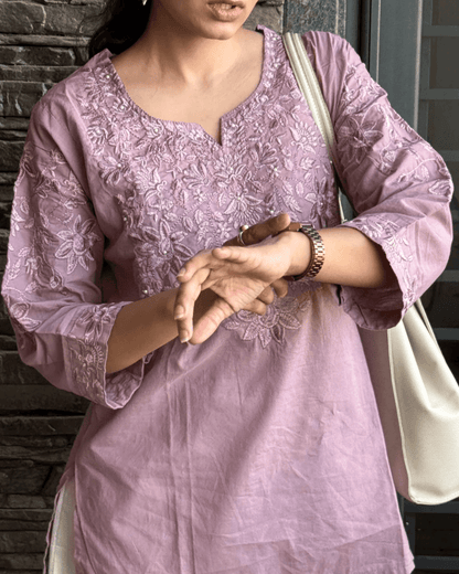 KOMAL EMBROIDERED SHORT KURTI